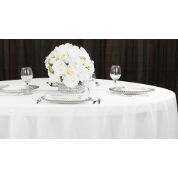 Rectangle Round Polyester Fabric Tablecloth Covers Wedding Party Table Cloths