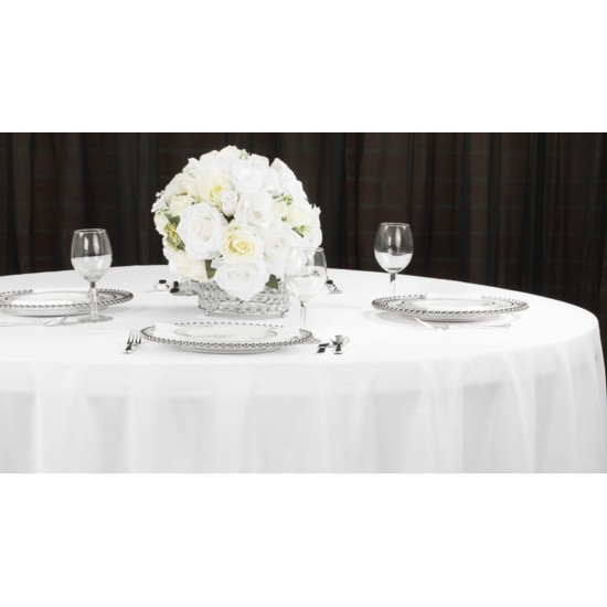 Rectangle Round Polyester Fabric Tablecloth Covers Wedding Party Table Cloths