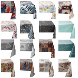 Wipe Clean Tablecloth PVC Vinyl Cover Wipeable Waterproof Table Cloth Protector