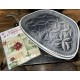 NIP Vinyl Flannel Back Poinsettia 60