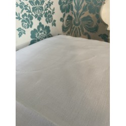 TABLECLOTH White 100% Cotton Damask Table Cover 66