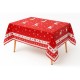 Disposable Plastic Tablecloth Waterproof Table Cover Dining Table Christmas Xmas