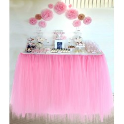 Table Cover Cloth Tutu Skirt Table Cloth Wedding Birthday Christmas Party Decor