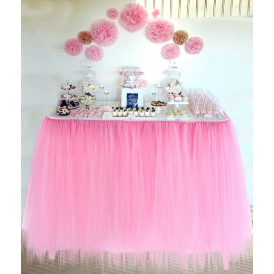 Table Cover Cloth Tutu Skirt Table Cloth Wedding Birthday Christmas Party Decor
