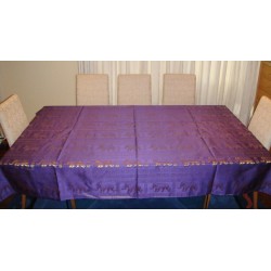 100% Thai Silk Tablecloth Elephant Design 150x200cm Many Colours Available