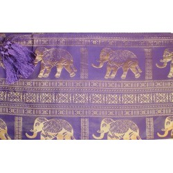 100% Thai Silk Tablecloth Elephant Design 150x200cm Many Colours Available