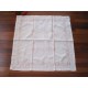 Beautiful Pink Rose Soft Green Leaves Embroidery Hemstitch Thick Table Cloth