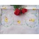 Clearance 50% OFF Country Yellow Duck Embroidery Cotton White Table Cloth