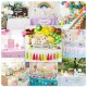 2 Pcs Plastic Tablecloth for Rectangle Table, 54 × 54