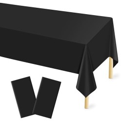 2 Pcs Plastic Tablecloth for Rectangle Table, 54 × 54
