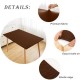 Fitted Rectangle Tablecloth Spandex Stretch Brown Cocktail Table Cover