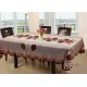 Floral Cotton Fabric 8 Seater Dining Table Cover - Red 60 x 90 inches