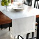 100% Linen Hemstitch TABLE RUNNER - Fine Dining Table Cloth Cover - 30 x 300cm