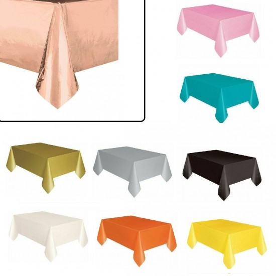 Plastic Table Cover Cloth Wipe Clean Party Tablecloth Covers Birthday