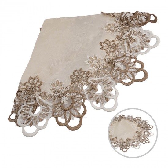 Dining Table Cover Tablecloth Home Festival Lace Round Table Cover High Quality