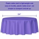 Round Plastic Table Covers 84 Inch Wipeable Waterproof Table Cloths
