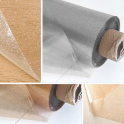 Clear Transparent Glitter PVC Vinyl Wipe Clean Tablecloth Table Protector Cover