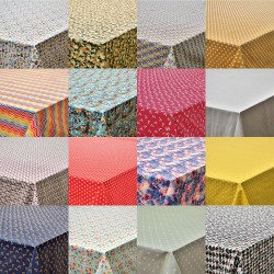 100% Cotton Patterned Fabric Tablecloth Square Rectangle Dining Table Cover