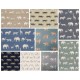 Oilcloth Tablecloth PVC Wipe Clean-Zoo Animals Tiger Zebra Leopard Elephant