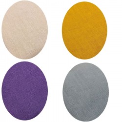 Plain Tablecloth Lightweight Oval Oblong 100% Cotton Coloured Fabric