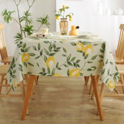1xWipe Clean Tablecloth PVC Vinyl Cover Wipeable Waterproof Table ClothProtector