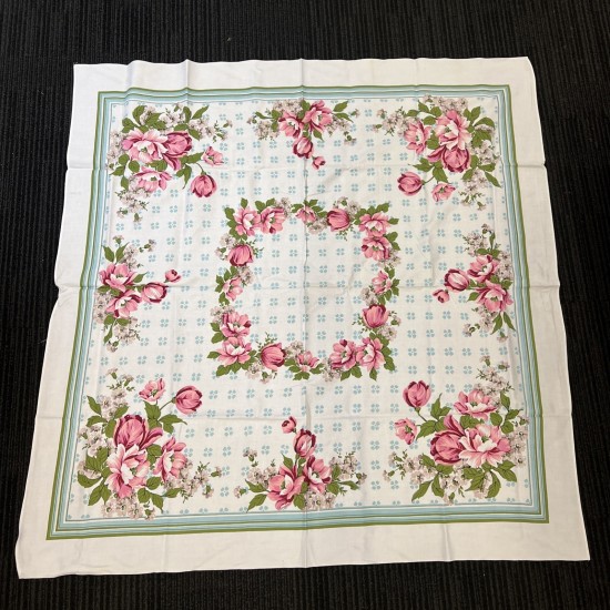 Vintage Tablecloth Floral