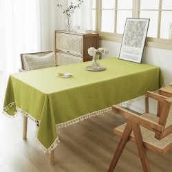 Rectangular Tablecloth Cotton And Linen Waterproof And Oil-Proof Anti-Scalding