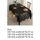 Florals Embroidery Lace Table Cover Rectangular Decorative Tablecloth Party
