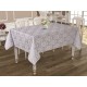 Rectangular Extra Large Grey, White, Cream Poly-Cotton Tablecloths, 4 Sizes