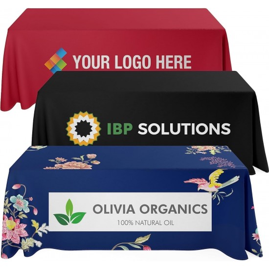 ized Rectangle Tablecloth with Logo Personalized Table Cloth for Events