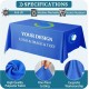 ized Rectangle Tablecloth with Logo Personalized Table Cloth for Events