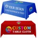 ized Rectangle Tablecloth with Logo Personalized Table Cloth for Events
