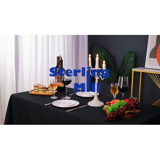 Rectangle Tablecloth 225 GSM Dining Table Cover Wedding Party Christmas Event