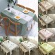 Waterproof Tablecloth PEVA Xmas Table Cloth Cover Oil-Proof Wipeable Picnic