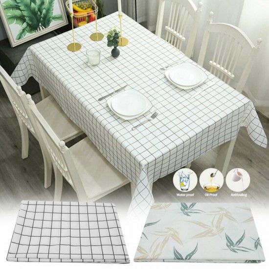 Waterproof Tablecloth PEVA Xmas Table Cloth Cover Oil-Proof Wipeable Picnic