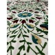Suzani Wall Hanging, Handmade Bed Coverlet, Gift For Special, Suzani Table Cloth