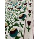 Suzani Wall Hanging, Handmade Bed Coverlet, Gift For Special, Suzani Table Cloth