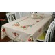 Linen tablecloth with embroidery as a gift abroad Dimensions 100 by 150cm