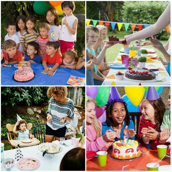 Plastic Table Cover Cloth Wipe Clean Party Rectangle Tablecloth Covers Birthday
