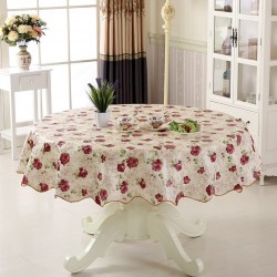 Tablecloth 152*152cm/180*180cm Decoration Waterproof For 6 Seaters 4 Seaters