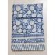 Blue Block Print table cover Cotton Tablecloth for wedding party event