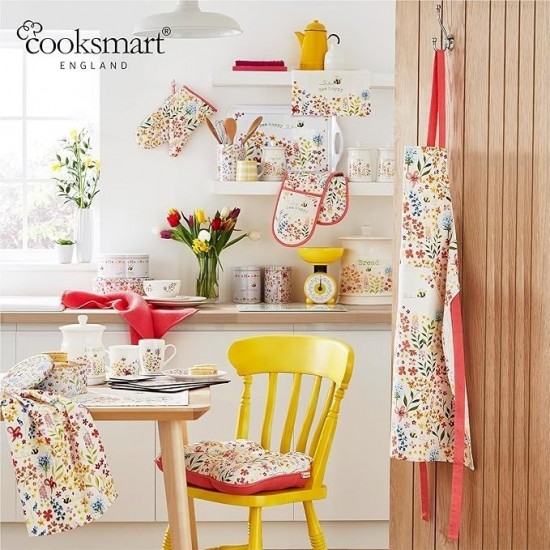 COOKSMART Bee Happy PVC Coated Tablecloth 132 x 178cm